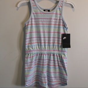 Nike Girl’s Multi Color Striped Romper